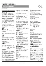 OJ Electronics MCC4 Instructions предпросмотр