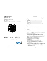 Preview for 1 page of OK International DX-250 User Manual