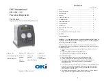 Preview for 1 page of OK International DX-300 User Manual