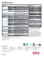 Preview for 4 page of Oki B411d Specifications