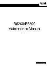 Oki B6200 Series Maintenance Manual preview