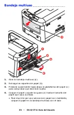 Предварительный просмотр 21 страницы Oki C610dn Guías Del Usuario Manual