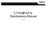 Oki C710 Maintenance Manual preview