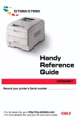 Oki C7550 Reference Manual preview