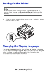 Preview for 34 page of Oki C910 User Manual