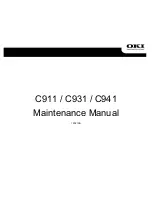 Oki C911 DICOM Maintenance Manual preview