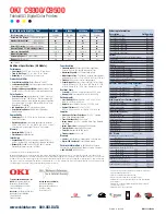 Preview for 2 page of Oki C9300 Series Specifications