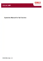 Oki CX 1145 MFP Fax Manual preview