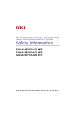 Oki CX4545 MFP Safety Information Manual предпросмотр