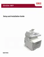 Oki ES 1624n MFP Setup And Installation Manual preview