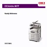 Oki ES3640eMFP Handy Reference preview