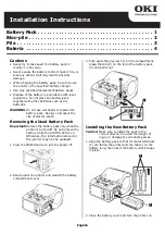 Preview for 1 page of Oki LP441s Installation Instructions