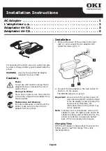 Oki LP470b Installation Instructions предпросмотр