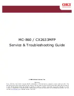 Oki MC-860 / CX2633MFP Service & Troubleshooting Manual preview