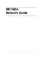 Oki MC160MFP Network Manual preview
