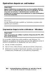 Preview for 162 page of Oki MC361MFP Manual De L’Utilisateur De Base