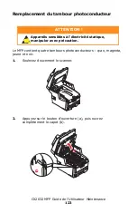 Предварительный просмотр 123 страницы Oki MC560 MFP CX2032 Manual De L'Utilisateur