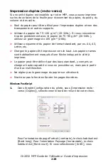 Предварительный просмотр 228 страницы Oki MC560 MFP CX2032 Manual De L'Utilisateur