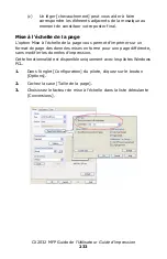 Предварительный просмотр 233 страницы Oki MC560 MFP CX2032 Manual De L'Utilisateur