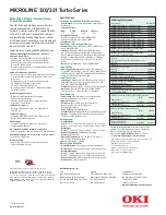 Предварительный просмотр 2 страницы Oki Microline 320 Turbo D1 Brochure & Specs