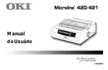 Oki ML420 Series Manual Do Usuário preview