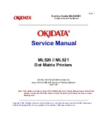 Oki ML520 Service Manual preview