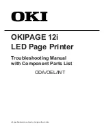 Oki OKIPAGE 12i Series Troubleshooting Manual preview