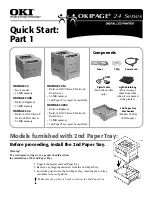 Предварительный просмотр 1 страницы Oki OKIPAGE 24 Series Quick Start Manual