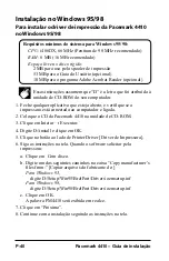 Preview for 42 page of Oki Pacemark PM4410 Guia De Instalação