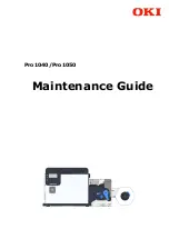 Oki Pro1040 Maintenance Manual preview