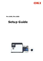 Oki Pro1040 Setup Manual preview