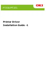 Oki PT330 Installation Manual предпросмотр