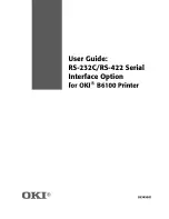 Oki RS-422 User Manual preview