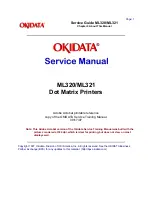 Preview for 1 page of OKIDATA ML320 Turbo Service Manual