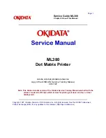 Предварительный просмотр 2 страницы OKIDATA ML380 Service Manual