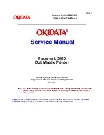 OKIDATA Pacemark 3410 Service Manual предпросмотр