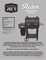 oklahoma joes RIDER Assembly Manual preview