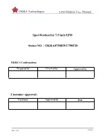 Preview for 1 page of OKRA OKRA0750RWU790F30 User Manual