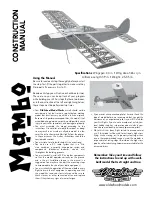 Preview for 1 page of Old School Model Works Mambo Construction Manual