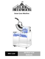 OLDE MIDWAY SNO-1220 Instruction Manual preview