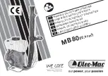 Oleo-Mac MB 80 Operators Instruction Book preview