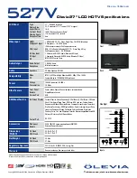 Preview for 2 page of Olevia 527V Specification Sheet