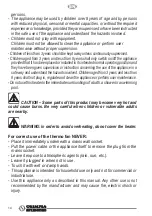 Preview for 14 page of Olimpia splendid Caldo Relax Instructions For Installation, Use And Maintenance Manual