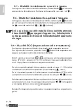 Preview for 20 page of Olimpia splendid CALDO SKY Instructions For Installation, Use And Maintenance Manual