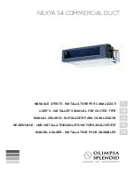Olimpia splendid NEXYA S4 User And Installation Manual preview