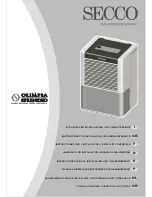 Olimpia splendid Secco Instructions For Installation, Use And Maintenance Manual preview