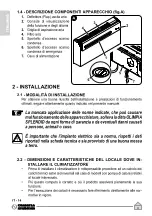 Предварительный просмотр 20 страницы Olimpia splendid Unico Air 10 SF EVA Instructions For Use And Maintenance Manual