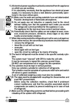 Предварительный просмотр 62 страницы Olimpia splendid Unico Air 10 SF EVA Instructions For Use And Maintenance Manual