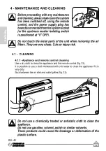 Предварительный просмотр 92 страницы Olimpia splendid Unico Air 10 SF EVA Instructions For Use And Maintenance Manual