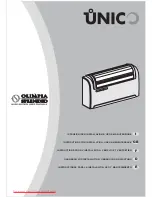 Olimpia splendid Unico Instructions For Installation, Use And Maintenance Manual предпросмотр